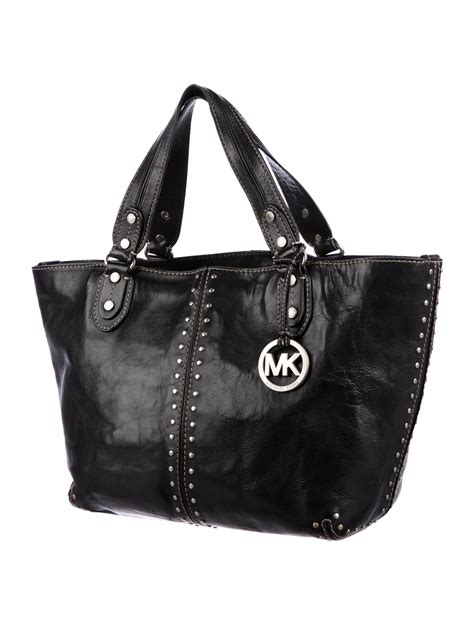 black studded handbags